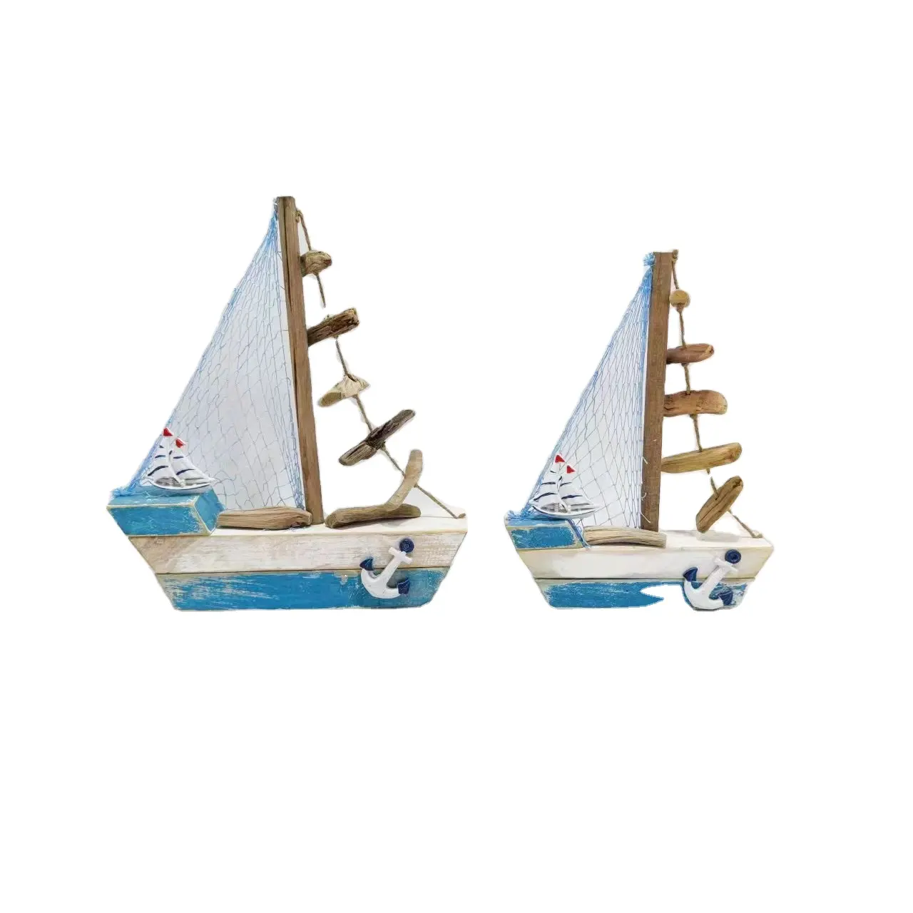 家の素朴な装飾のための木製船の航海の装飾