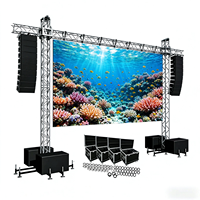 Écran LED portable P3.91 pour extérieur XGCLED 500x1000mm, étanche IP65, panneau vidéo mural de location pour utilisation sur scène d'église ou spectacle