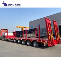 Semi-remorque surbaissée Dolly 50-80 tonnes, ultra-basse, avec rampe et treuil pour camions