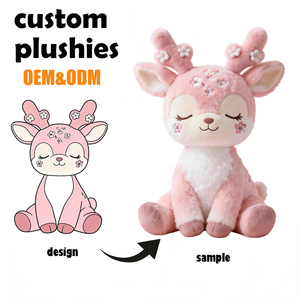 di vendita calda a basso costo con sconto di laurea per cervi universitari giocattoli di peluche personalizzati - Product Image 6