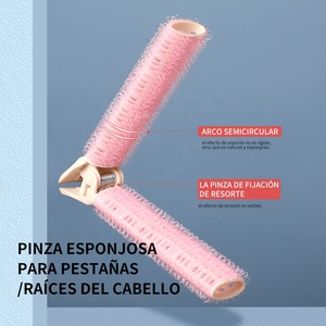 ที่หนีบผมดัดเย็น2ชิ้นอุปกรณ์แต่งผมรากของผู้หญิงที่ทำจากพลาสติกสำหรับร้านเสริมสวย - Product Image 4