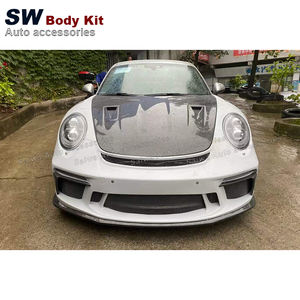Parte del parachoques delantero de fibra de carbono para <span class=keywords><strong>Porsche</strong></span> <span class=keywords><strong>911</strong></span> 991,1 991,2 parachoques modificado con kit de rendimiento de rejilla - Product Image 2