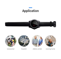 Montre connectée EV05 avec alarme, suivi des personnes âgées, capteur de chute, carte SIM, appels bidirectionnels pour les maisons de retraite