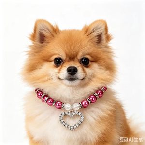 Collier de luxe réglable pour chat <span class=keywords><strong>Sphynx</strong></span>, collier pour chatons et chiens, collier en perles avec motif diamant et strass, collier pour petits animaux - Product Image 6