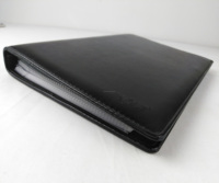 Porte-cartes de visite en cuir avec pochette PVC, porte-cartes personnalisé avec logo en relief, porte-cartes de crédit