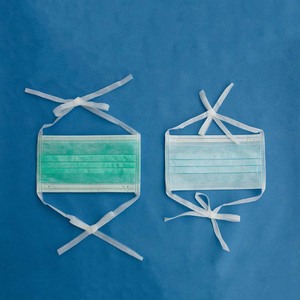 Masker Wajah bedah 3 lapis medis bersirkulasi grosir kustom efisiensi Filter standar 99% masker medis sekali pakai - Product Image 4