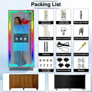 Photomaton portable pour mariage 32 pouces - Ensemble complet avec appareil photo, imprimante, valise de transport et accessoires, vente directe d'usine - Product Image 6