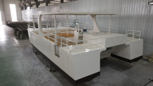 Catamarán de Aluminio Dookyu de <span class=keywords><strong>12</strong></span> <span class=keywords><strong>Metros</strong></span>, Totalmente Soldado, Certificado CE, para Paseos Turísticos y Recorridos a Islas, <span class=keywords><strong>Precio</strong></span> de Fábrica - Product Image 4