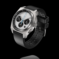 Montre de plongée à quartz STC-F04Q Sports Titanium Retro Chronograph Dial Sapphire Glass Super Luminous FKM Straps Watch
