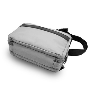 <b>Toiletry</b> Bag Three Layer Zipper Light Gray Nylon Large Capacity Rectangle Leisure Travel <b>Storage</b> Bag - Product Image 3