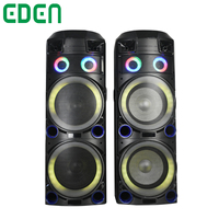 Nouvel amplificateur audio en bois double 12 pouces, boîte DJ, haut-parleur puissant, système de son stéréo super basse, paire de haut-parleurs
