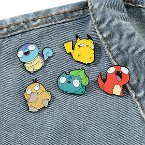 Stoklanan hızlı kargo ucuz toptan Anime Pin rozeti Metal boyalı renk mineli yaka rozeti setleri - Product Image 5