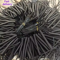 Câble spiralé 5 conducteurs 0,2 mm² avec fiche aviation GX12, fil torsadé 24AWG en PVC, cordon d'alimentation DC 12-24V résistant au froid