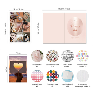 Kit Personalizzato per Vision Board 2026, Accessori di Qualità, Clip Art e Riviste per Creare Tableroni dei Sogni per Adulti, <span class=keywords><strong>Libro</strong></span> per Collage Visivi - Product Image 2