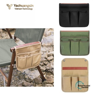 Outdoor Camping Foldable <b>Chair</b> <b>With</b> Canvas Armrest <b>Storage</b> Bag Multi Functional Side Pocket For Drinks And Gear All Seasons Use - Product Image 4