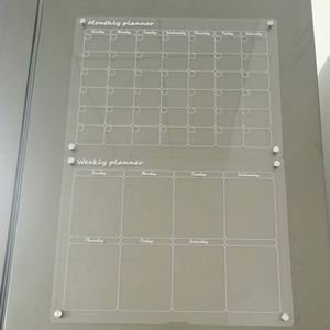 Raybin Custom Clear Large <b>Magnetic</b> Acrylic Refrigerator Sheet Monthly <b>Calendar</b> <b>Fridge</b> Magnet with Custom Shape for <b>Fridge</b> - Product Image 6