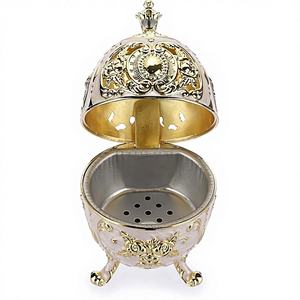 Traditional <b>Bakhoor</b> Incense Burner Arabic Style <b>Oud</b> Holder Religious Metal Eco-friendly for Home Fragrance and Cultural Ambience - Product Image 1