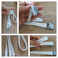 Sangle de fixation pour bagages et marchandises légères, boucle à came ultra-fine en zinc de 15 mm, personnalisable
