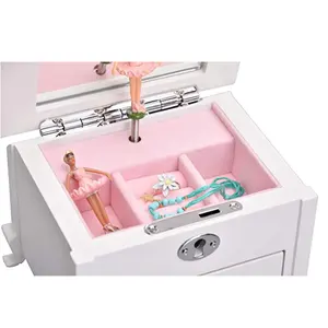 Đồ Trang Sức Ballerina Music Box Sang Trọng Bằng Gỗ Hộp Quà Tặng Giáng Sinh Bộ Quà Tặng