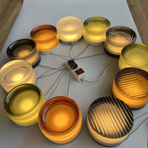 ECOJASガラス装飾屋内ウォールランプヴィラホテルベッドルーム用新デザイン透明照明 - Product Image 1