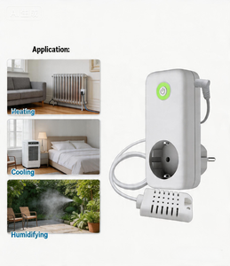 <span class=keywords><strong>Termostato</strong></span> Digital Inteligente <span class=keywords><strong>WIFI</strong></span> para el Hogar, Tipo Enchufable, Encendido/Apagado Automático, Control de Equipos de Calefacción o Refrigeración para Electrodomésticos - Product Image 6