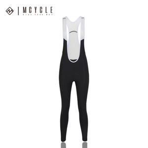 Mcycle-<span class=keywords><strong>Cuissard</strong></span> de cyclisme d'<span class=keywords><strong>hiver</strong></span> pour <span class=keywords><strong>femme</strong></span>, pantalon à bretelles long avec rembourrage en polaire personnalisable et matériau en nylon pour adultes de grande taille - Product Image 5
