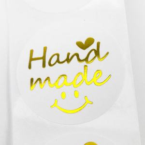 500 pz/rotolo Adesivo da 1 pollice vendita all'ingrosso popolare oro grazie adesivi Forl etichetta autoadesiva a forma di cuore - Product Image 4