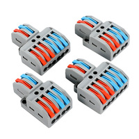 Bloque de terminales de conector rápido, dos, cuatro, 622, dos, seis, tres, seis, aplicación de energía, conectores de contacto de cobre, dos, cuatro,