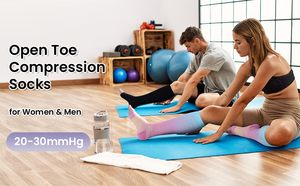 男性と女性のための高パフォーマンス卸売圧縮ソックス15-20 Mmhg脚ソックスシンスプリントふくらはぎの痛み - Product Image 6