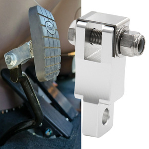 Peterbilt Clutch Pedal Extension <b>Bracket</b> 2 Inches Aluminum Alloy For Retrofit Upgrade <b>Silver</b> Black - Product Image 2