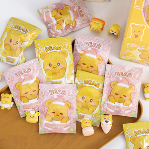 Goma de Borrar de Caja Sorpresa Oso Amarillo B-1013, Sin Polvo, Modelo de Animal Adorable, Premio para Estudiantes, Regalo, Papelería, Recompensa de Oficina, Venta al por Mayor - Product Image 4