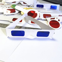 Polarizer Test Card Blue Red Decode Film Magnifier Yellow Green Lenses Password Books Blue Filter Red Filter Plastic Party