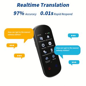 Traducteur vocal instantané Z2 AI, <span class=keywords><strong>portable</strong></span>, écran tactile de 3,1 pouces, traduction en temps réel avec enregistrement, idéal pour les voyages, l'apprentissage et les réunions - Product Image 5