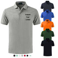Chemises Polo Homme en Coton à Fibres Longues 100% 220GSM, Respirantes, Casual, pour l'été, OEM, Logo par Sublimation Thermique en Gros