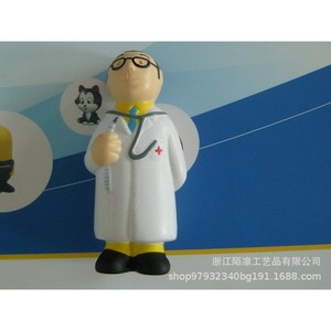 Cartoon Doctor PU Foam Figurine High <b>Rebound</b> Desk Decor Gift - Product Image 2
