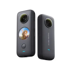 Insta360 Kamera Aksi X2 2021, Kamera Aksi 5.7K Video 10M Tahan Air Penstabil Aliran Insta 360 Satu X 2, Kamera Olahraga