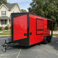Cuisine mobile entièrement équipée en acier inoxydable pour la vente de café, hamburgers, glaces, barbecue, bus alimentaire, camion de restauration