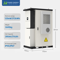 Armoire de batterie commerciale étanche IP65 haute tension JApower 75kW 215kWh compatible avec l'onduleur hybride Deye 314Ah LiFePO4