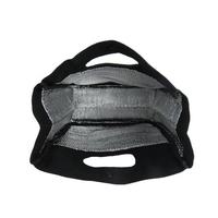 Sac isotherme de déjeuner portable, écologique, durable, élégant, en aluminium noir, imperméable, avec personnalisation OEM/ODM