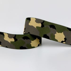 Camouflage JACQUARD Polyester Spandex Band Shoulder Tape Logo <b>Elastic</b> - Product Image 5