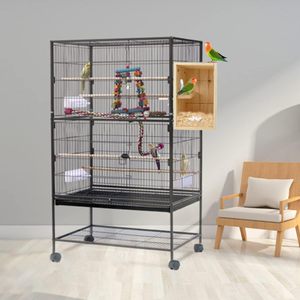 עץ ציפור כלוב אנכי מקנן עץ אנכי מקונן קופסת קן ציפור אקריליק עץ כלוב שקופים תוכי - Product Image 6