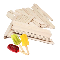 Bâtonnets de glace en bois jetables écologiques, crème glacée maison, bâtonnets de glace naturels, protection de l'environnement