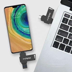 Unidad Flash USB3.2 Tipo C Lenovo <span class=keywords><strong>Thinkplus</strong></span> MU251 de 32 GB, 64 GB, 128 GB, 256 GB, Unidades Flash USB de Doble Puerto Tipo C, Memoria USB Metálica Giratoria - Product Image 3