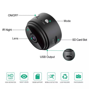 Camera Mini A9 Camera Wifi Giám Sát <span class=keywords><strong>Video</strong></span> Di Động Tầm Nhìn Ban Đêm Điều Khiển Từ Xa An Ninh 1080P HD - Product Image 5