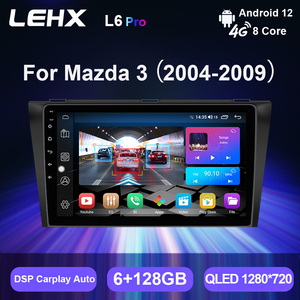 Lehx Pro Ai Bằng Giọng Nói Xe <span class=keywords><strong>Android</strong></span> 12 Đài Phát Thanh Đa Phương Tiện Video Player Cho Mazda 3 2004 -2009 Maxx Axel Carplay 2 DIN DVD GPS atuoradio - Product Image 2