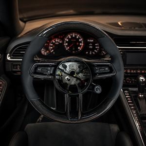 Volant de course en fibre de carbone pour <span class=keywords><strong>Porsche</strong></span> 911 <span class=keywords><strong>Panamera</strong></span> Macan Taycan 2021 <span class=keywords><strong>2022</strong></span> 2023, pour la conduite quotidienne en ville - Product Image 5