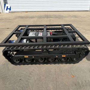 Châssis à chenilles en caoutchouc électrique télécommandé, châssis à moteur hydraulique, personnalisation des chenilles, plateforme de fondation, ingénierie - Product Image 2