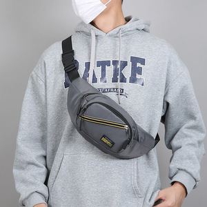 Men's Chest Bag Oxford Cloth Durable Waist Pack Gray Black Green Blue Solid Color Everyday Outfits Summer 2026 - Product Image 3