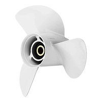 15HP RH 9x9 | 48-828156A12 Bateau Moteur En Aluminium Hélice 13-1/4x17-K pour Yamaha 60HP