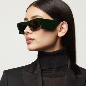 Nouvelles lunettes de soleil œil de chat à petite monture de style européen pour femmes, protection UV400, monture PC, protection solaire classe 2, imprimé léopard KJ 2501 - Product Image 3